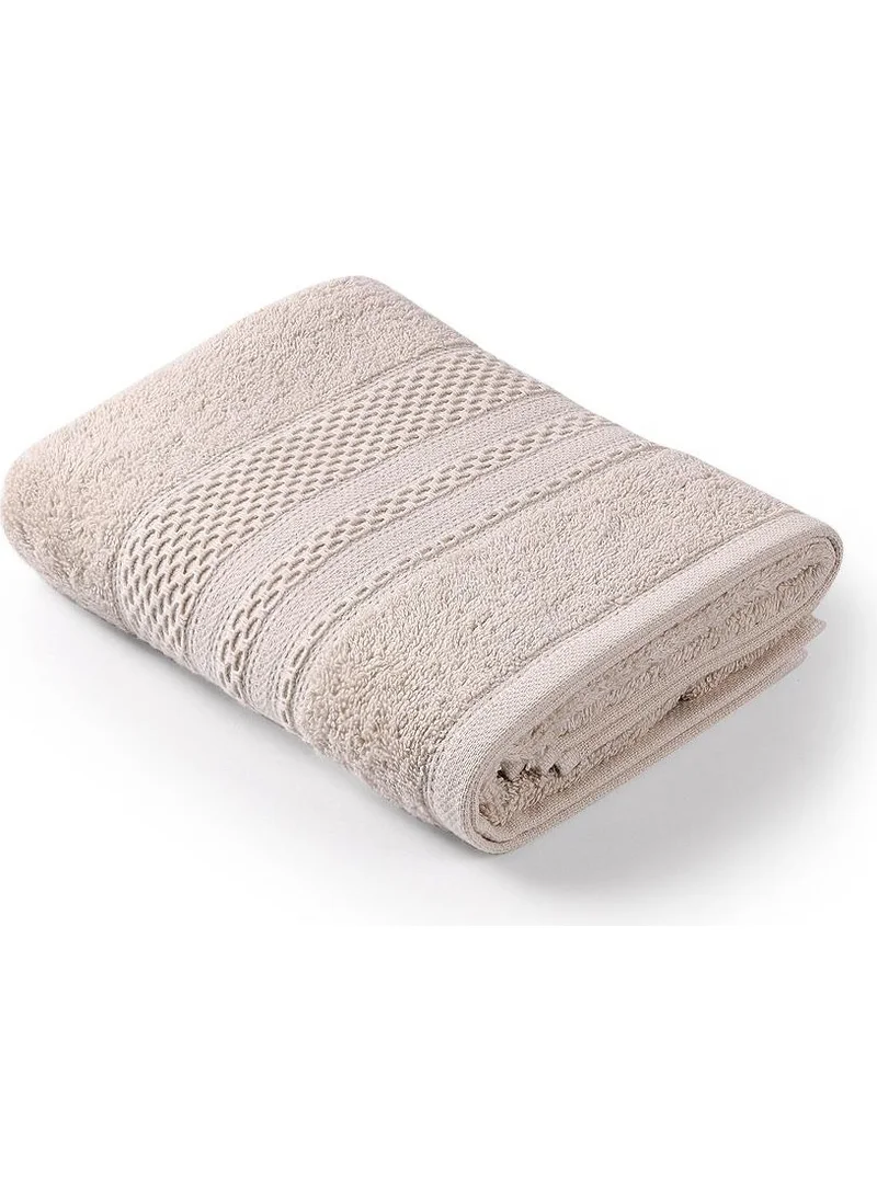 Bluenity Softy - Natural Cotton Guest Bath / Kitchen Towel - 30 x 50 cm Beige