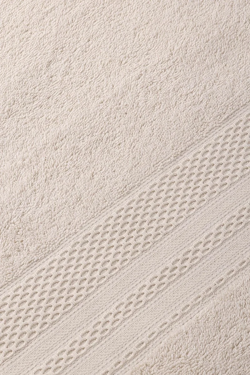 Bluenity Softy - Natural Cotton Guest Bath / Kitchen Towel - 30 x 50 cm Beige