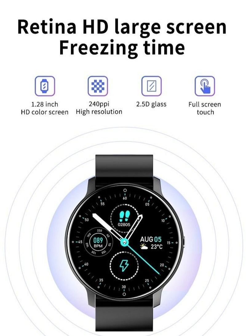 NIBEMINENT IP67 Waterproof Smartwatch Fitness Tracker Black - Image 2
