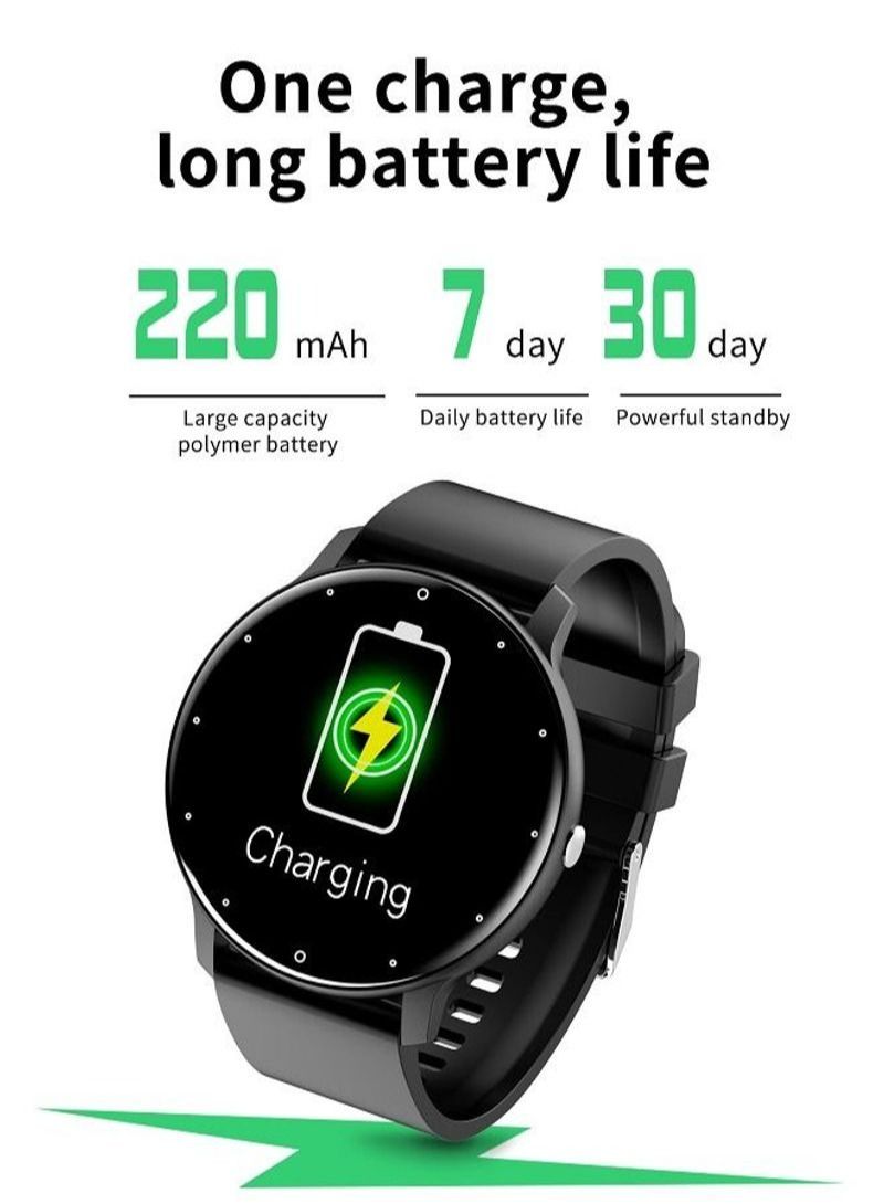 NIBEMINENT IP67 Waterproof Smartwatch Fitness Tracker Black - Image 5