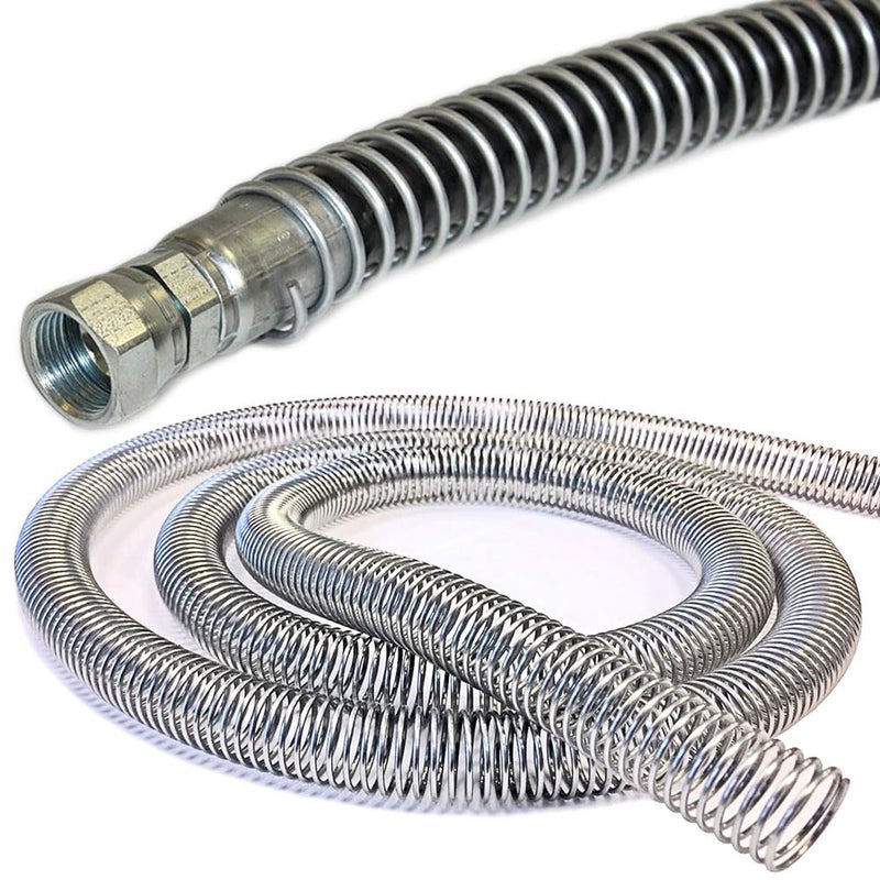 Electriduct حماية خرطوم مرن من الفولاذ Electriduct 3/8" - غلاف معدني لولبي - 10 مم - 10 أقدام - Image 1