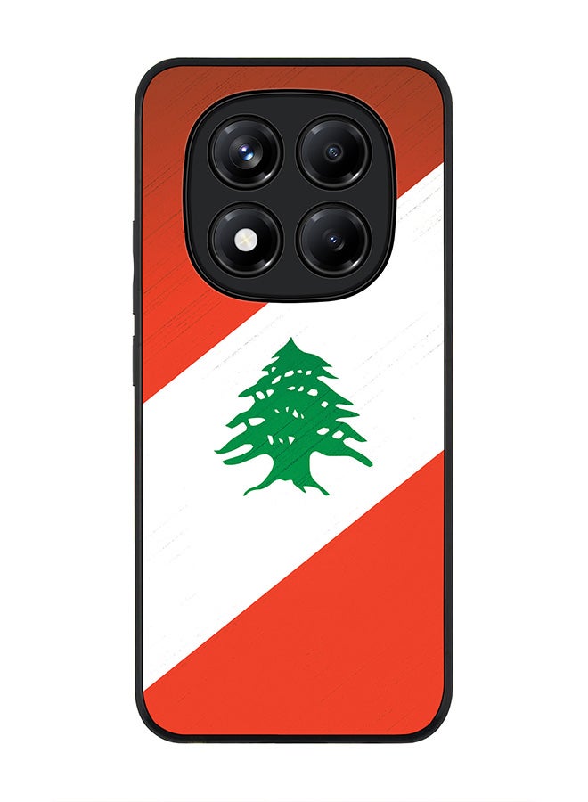 Stylizedd For Xiaomi Redmi Note 14 Pro 5G / X7 5G Case,Slim fit Camera Protection, Shockproof Thin Phone cover  - Flag Of Lebanon - Image 1