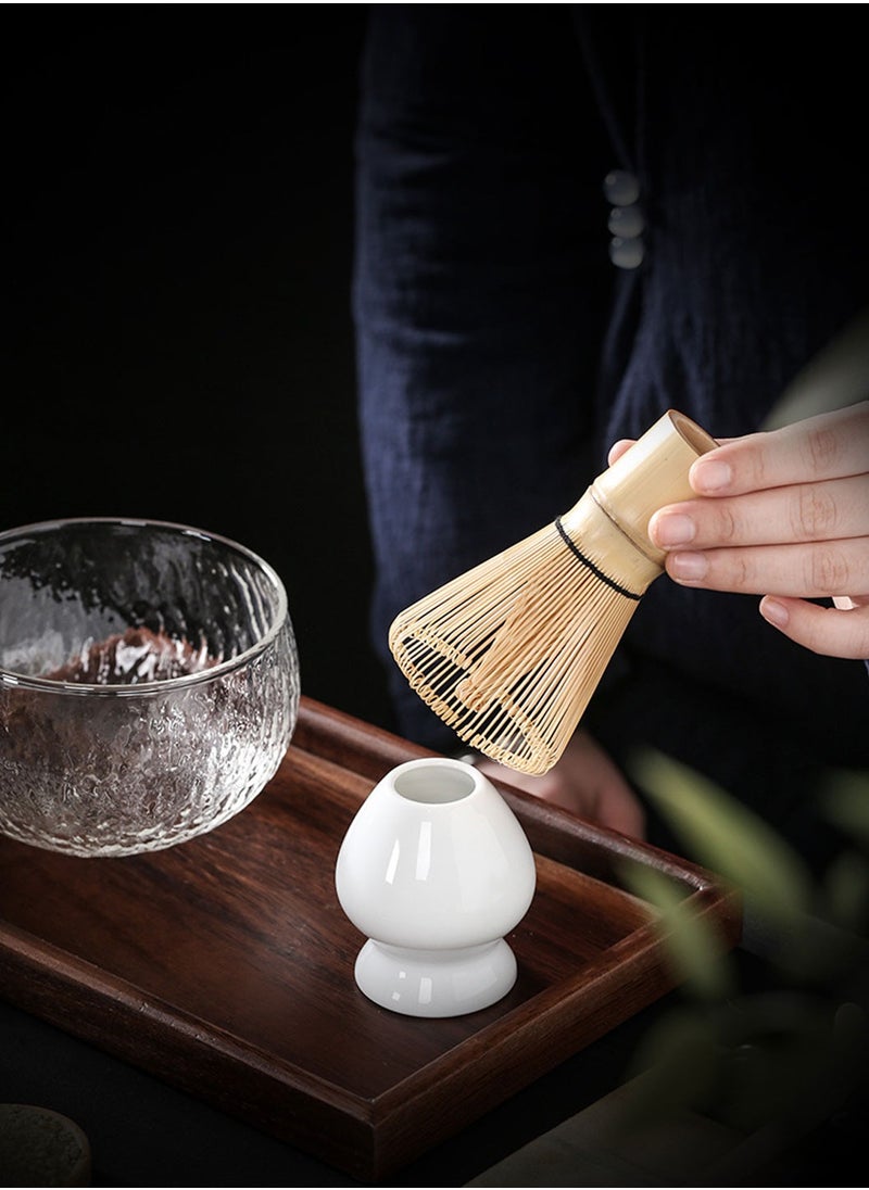 LEOKOR Japanese Matcha Tea Set 7Pcs Matcha Whisk Set, Include Matcha Bowl,Bamboo Matcha Whisk, Scoop, Whisk Holder,Stainless Steel Tea Sifter,Tea Making Kit  - Image 4