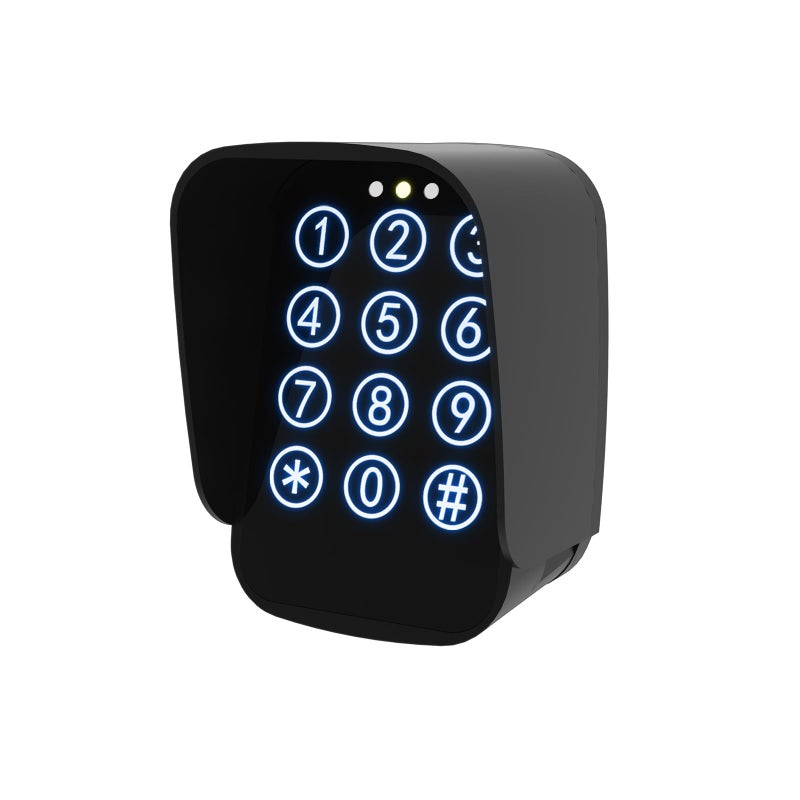 JUJIANG TKM01 Touch Panel Wireless Gate Keypad with Outdoor Keypad Cover Digital Code Entry Access Control Keypad for Automatic Swing Sliding Gate Opener Garage Door Opener Remote Operator Accessory