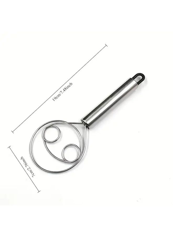 Stainless Steel Handheld Dough Mixer 1pc for Baking Pastry Kneading - Image 3