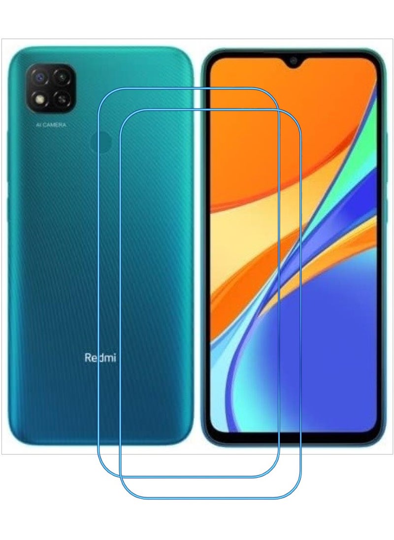 ACLIX 2 Pieces Antistatic ESD Dustproof Premium Quality High Definition Clear Tempered Glass Screen Protector Designed For Xiaomi Redmi 9C - Image 1