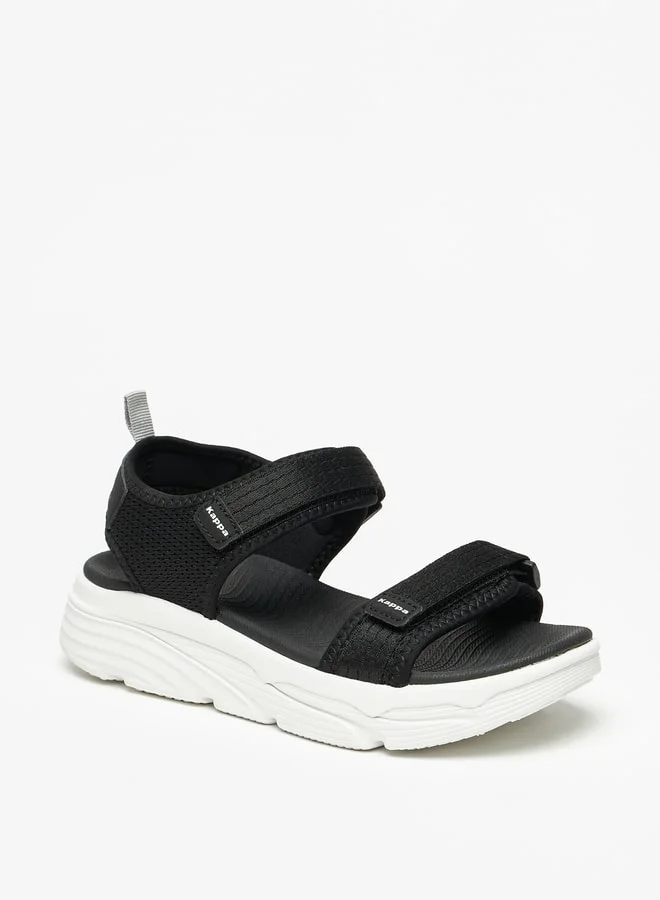 Kappa Women's Textured Sandals with Hook and Loop Closure