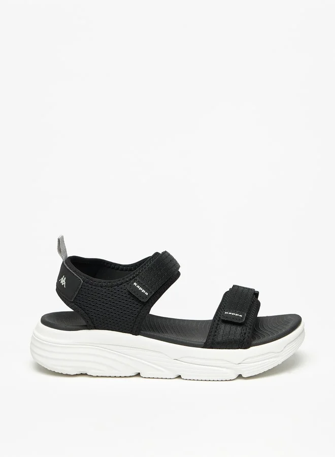 Kappa Women's Textured Sandals with Hook and Loop Closure