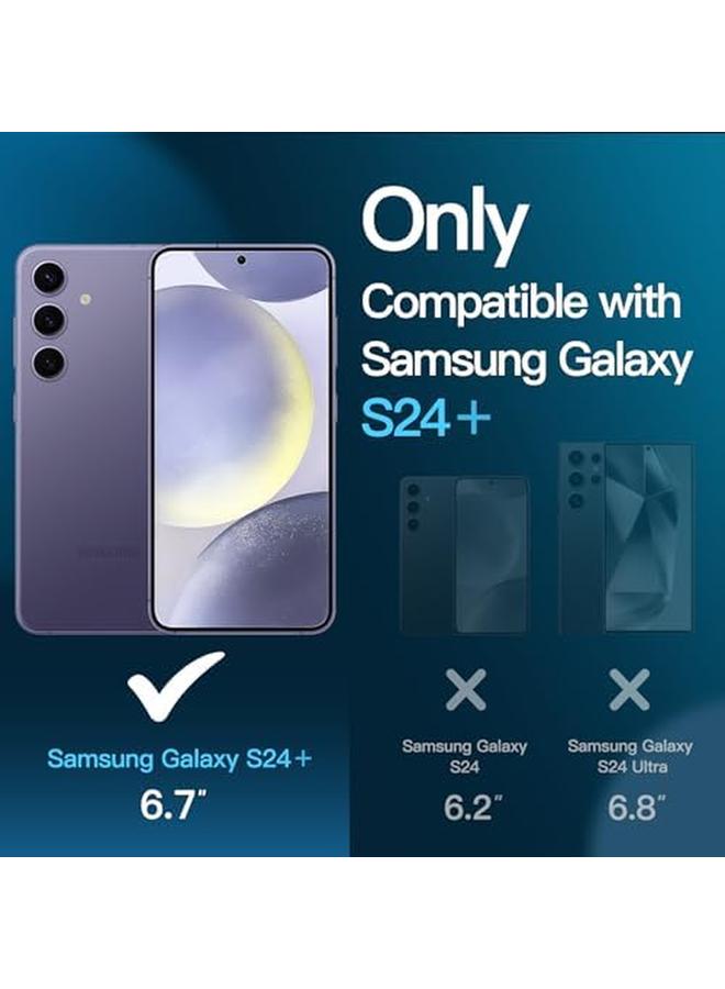 Jetech Screen Protector For Samsung Galaxy S24+ S24 Plus 6.7 Inch With Camera Lens Protector Tempered Glass Film Fingerprint Id Compatible Hd Clear 2 Pack Each - Image 2