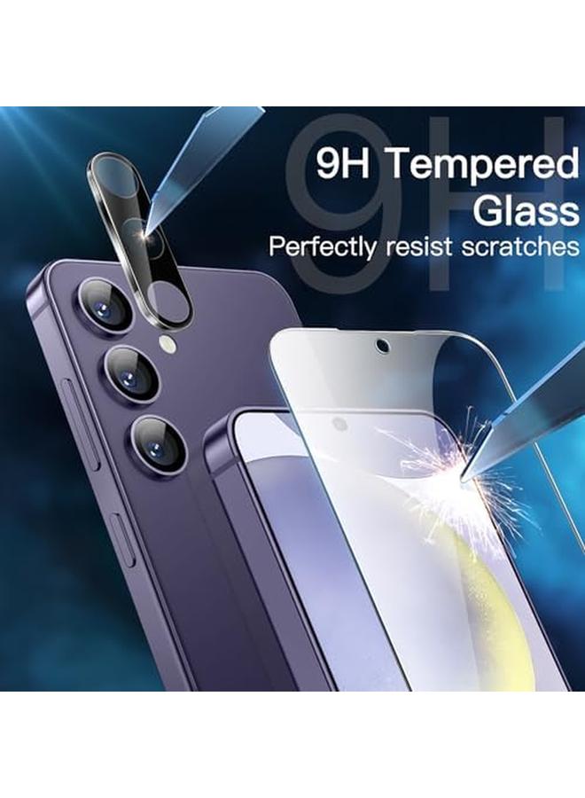 Jetech Screen Protector For Samsung Galaxy S24+ S24 Plus 6.7 Inch With Camera Lens Protector Tempered Glass Film Fingerprint Id Compatible Hd Clear 2 Pack Each - Image 3