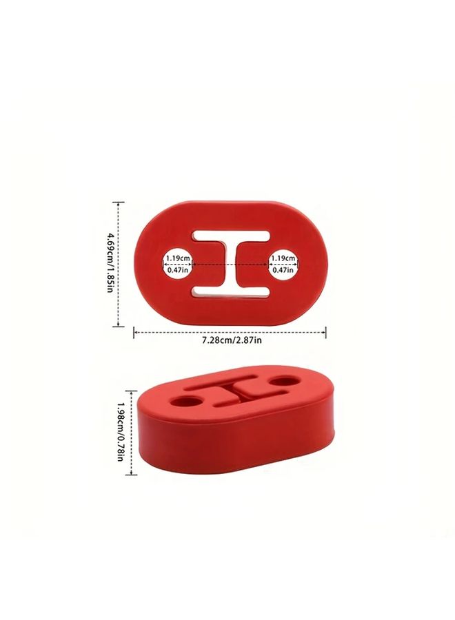 1pc Red Rubber Exhaust Hanger Bushing Long Lasting High Temperature Resistant - Image 2