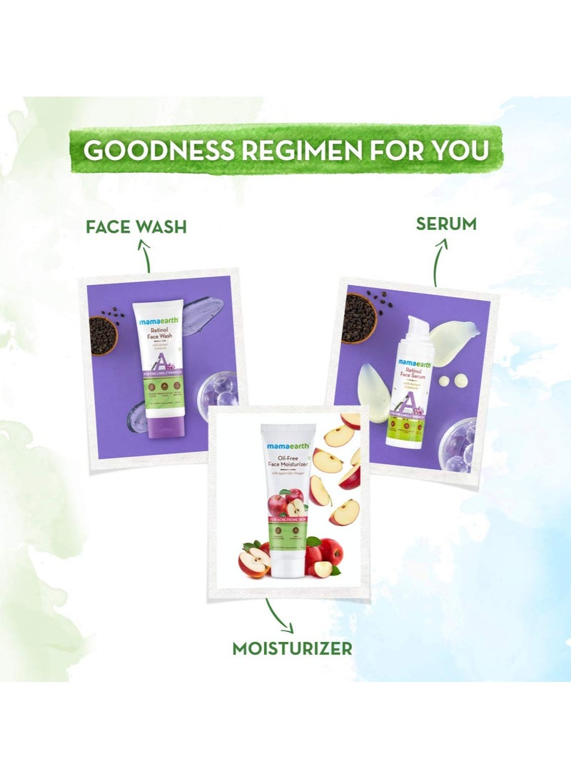 Mama Earth Retinol with Retinol & Bakuchi for Fine Lines and Wrinkles Face Wash (100 ml). - Image 5