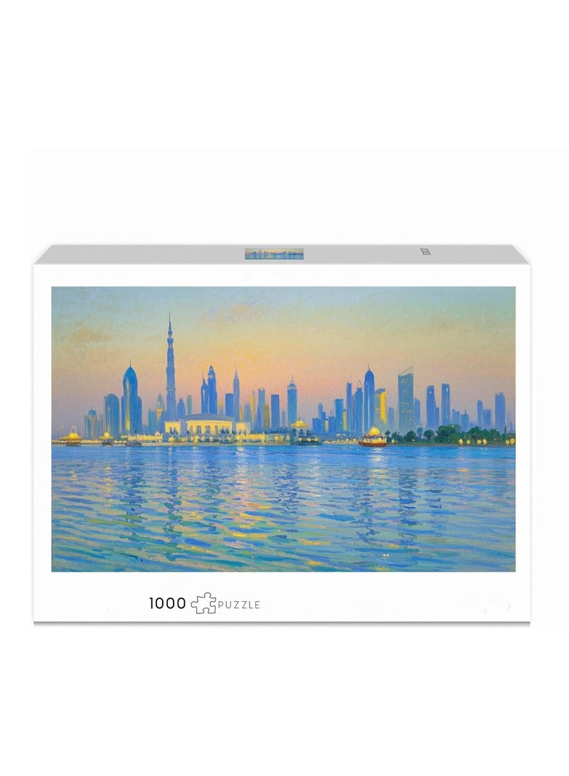 Anna 1000-Piece Dubai Scenic Impression Jigsaw Puzzle - Image 1