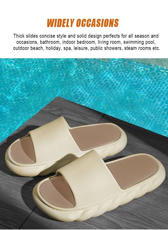 HomarKet - Pillow Slippers for Women and Men Non Slip Quick Drying House Slides Shower Sandals Extremely Comfy Slippers with Cushioned Thick Sole for Indoor or Outdoor - Image 1