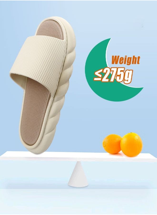 HomarKet - Pillow Slippers for Women and Men Non Slip Quick Drying House Slides Shower Sandals Extremely Comfy Slippers with Cushioned Thick Sole for Indoor or Outdoor - Image 1