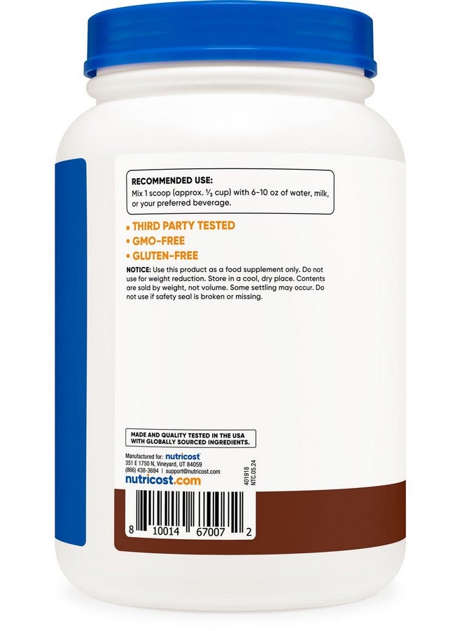 مسحوق بروتين الكازين من نيوتريكوست، 2 رطل، بنكهة الشوكولاتة - كازين ميسيلار، خالٍ من الغلوتين، وغير معدل وراثيًا - Image 3