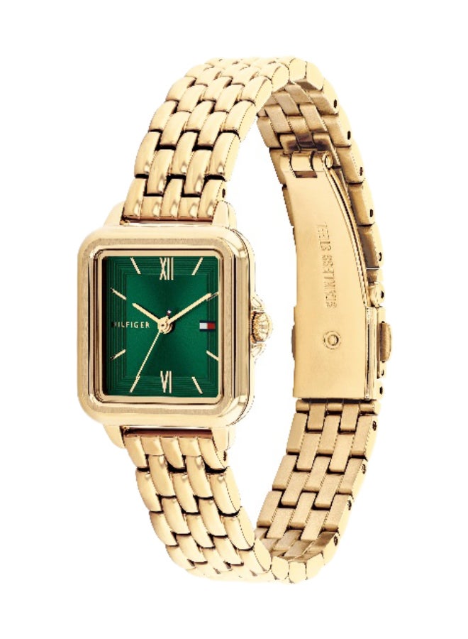 Tommy Hilfiger Women's Quartz Watch with Green Dial and Gold Stainless Steel Bracelet - 1782858 - Image 1