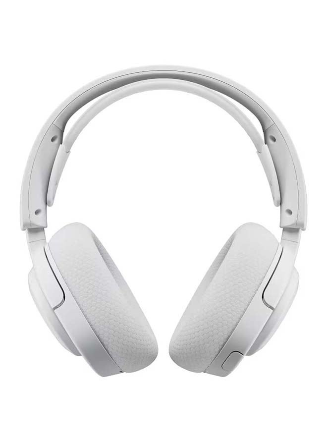 ستيل سيريز سماعة ألعاب لاسلكية Arctis Nova 5P، محركات نيوديميوم 40 مم، ميكروفون ClearCast Gen 2.X (إلغاء الضوضاء ثنائي الاتجاه)، ذراع قابل للسحب، صوت مكاني 360° (PC و PS5)، تبديل سريع لاسلكي وبلوتوث، RGB، 50 ساعة لاسلكي 2.4GHz / 60 ساعة بلوتوث، أبيض | 61674 - Image 2