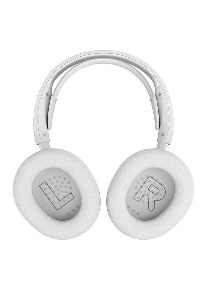 ستيل سيريز سماعة ألعاب لاسلكية Arctis Nova 5P، محركات نيوديميوم 40 مم، ميكروفون ClearCast Gen 2.X (إلغاء الضوضاء ثنائي الاتجاه)، ذراع قابل للسحب، صوت مكاني 360° (PC و PS5)، تبديل سريع لاسلكي وبلوتوث، RGB، 50 ساعة لاسلكي 2.4GHz / 60 ساعة بلوتوث، أبيض | 61674 - Image 3