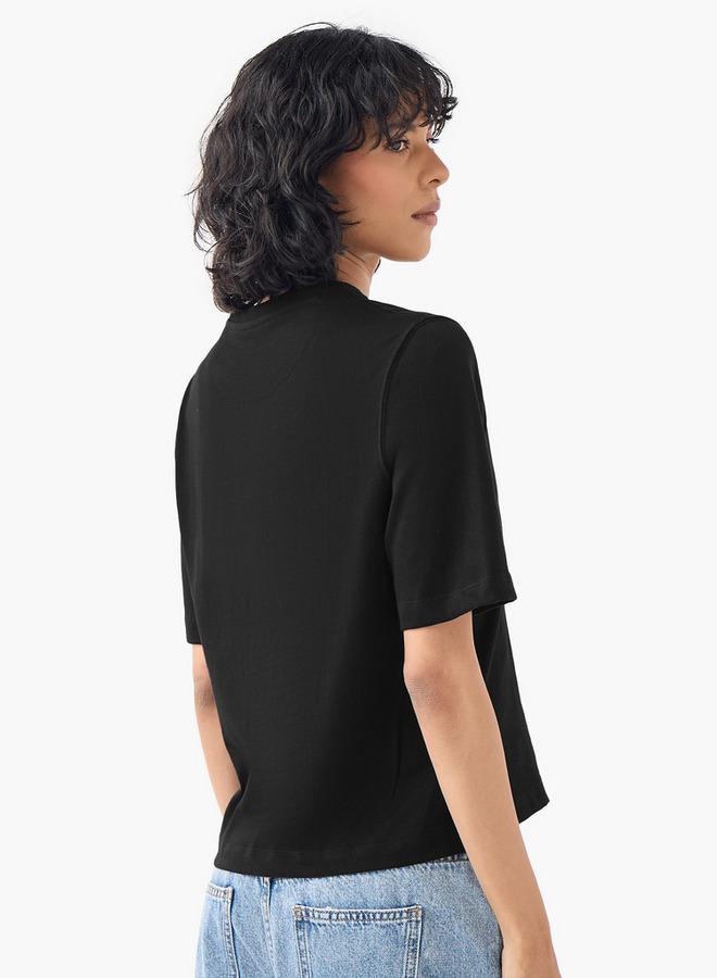 سبلاش فيڤ تي شيرت بياقة دائرية بقصة مريحة - Image 3