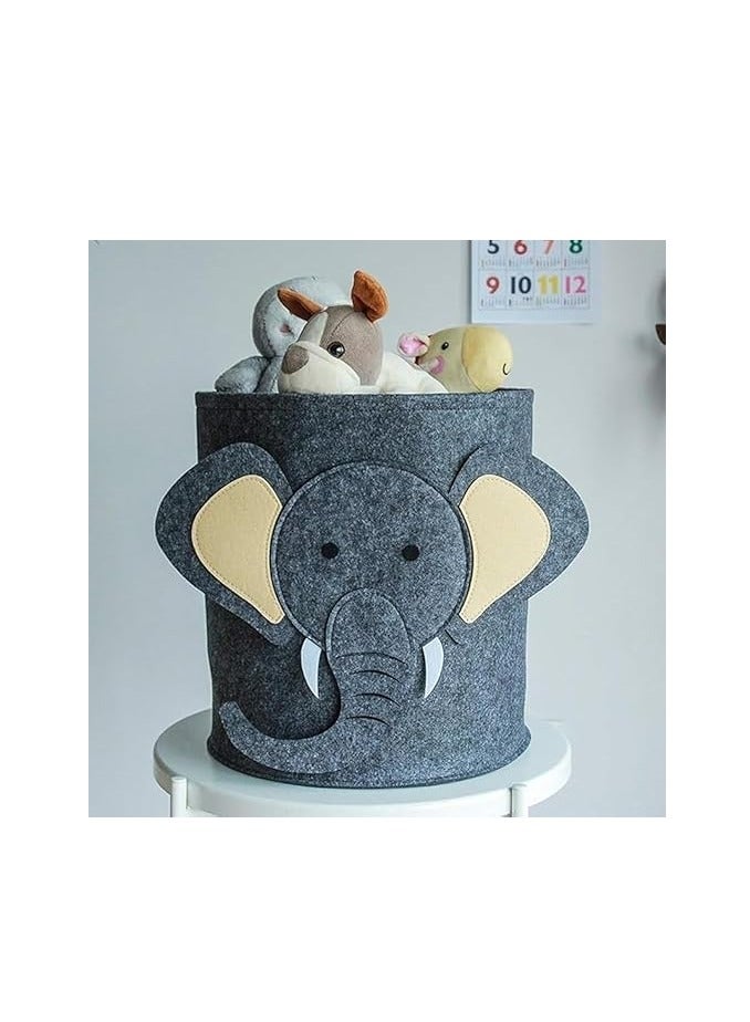 سبيس شوب باسكت تخزين بأشكال حيوانات | حقيبة تخزين سميكة مصنوعة يدويًا لملابس الأطفال - Image 5