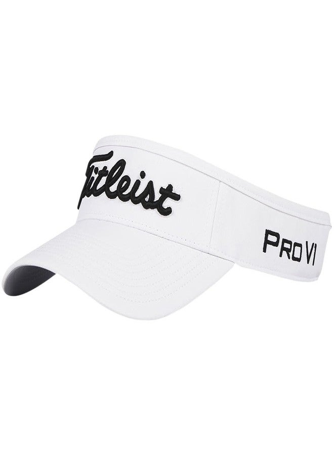 تيتليست واقي الوجه Titleist Golf Tour Performance Visor 2025 أبيض/أسود - Image 1