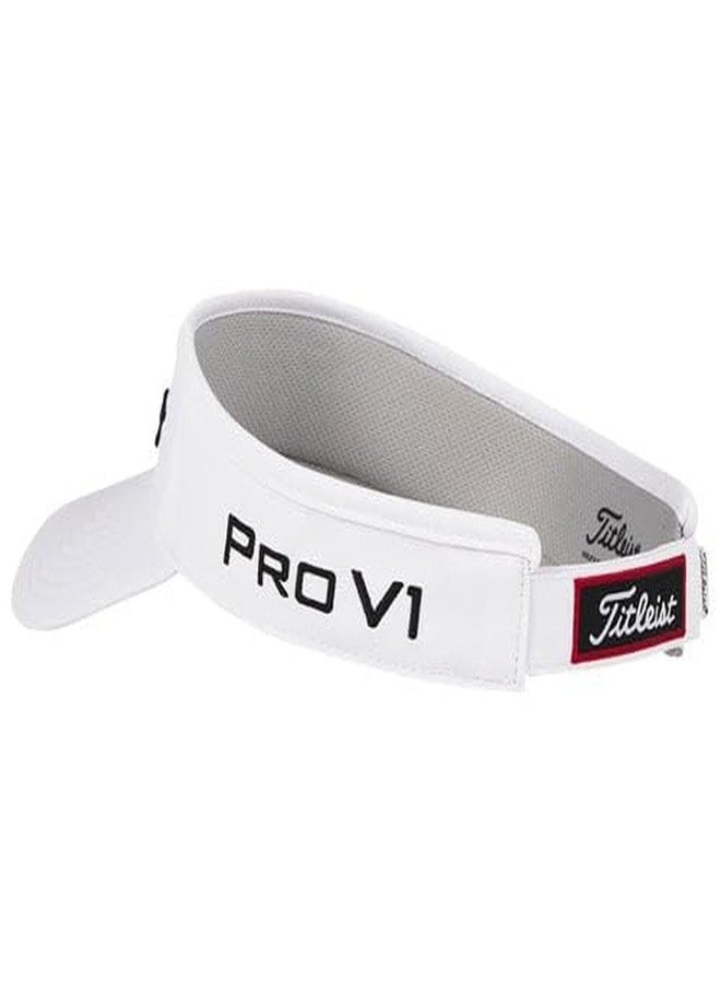 تيتليست واقي الوجه Titleist Golf Tour Performance Visor 2025 أبيض/أسود - Image 3