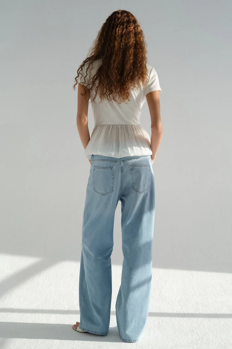 H&M  Baggy Regular Waist Jeans for Women | Best Price UAE