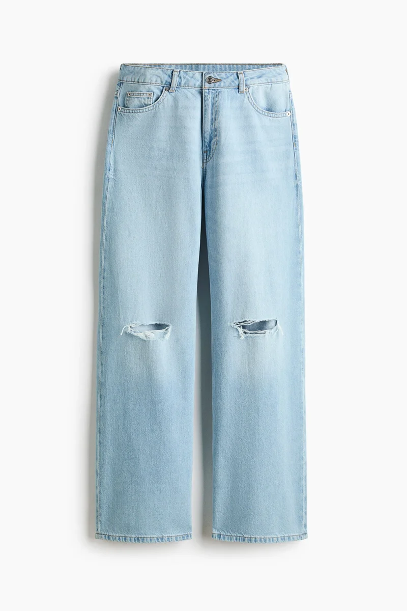 H&M  Baggy Regular Waist Jeans for Women | Best Price UAE