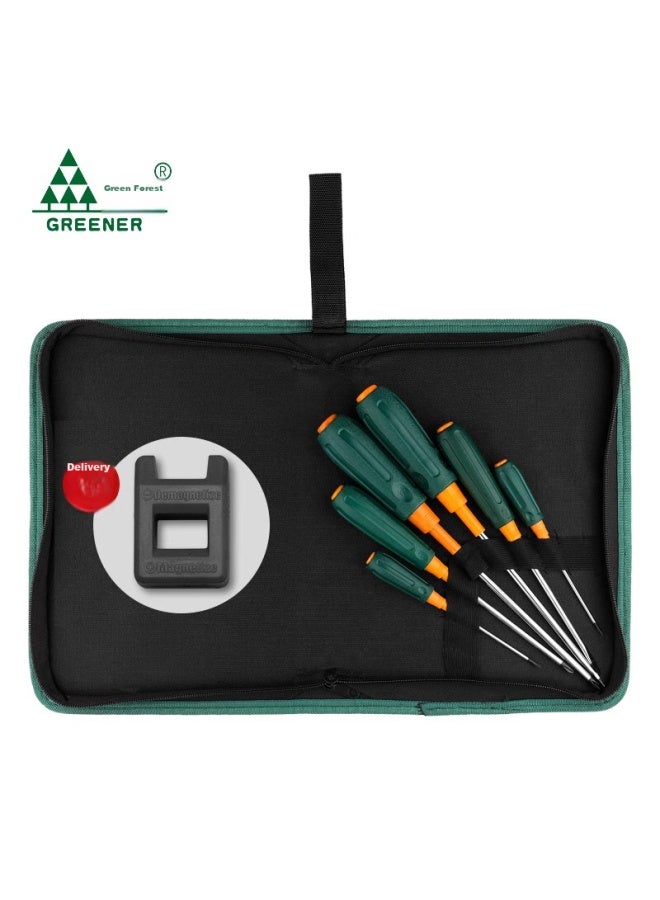 GREENER Lülin Magnetic Screwdriver Set, 10-piece Phillips And Flathead Screwdriver Kit, Household Repair Tools, 8-piece Set - Image 5