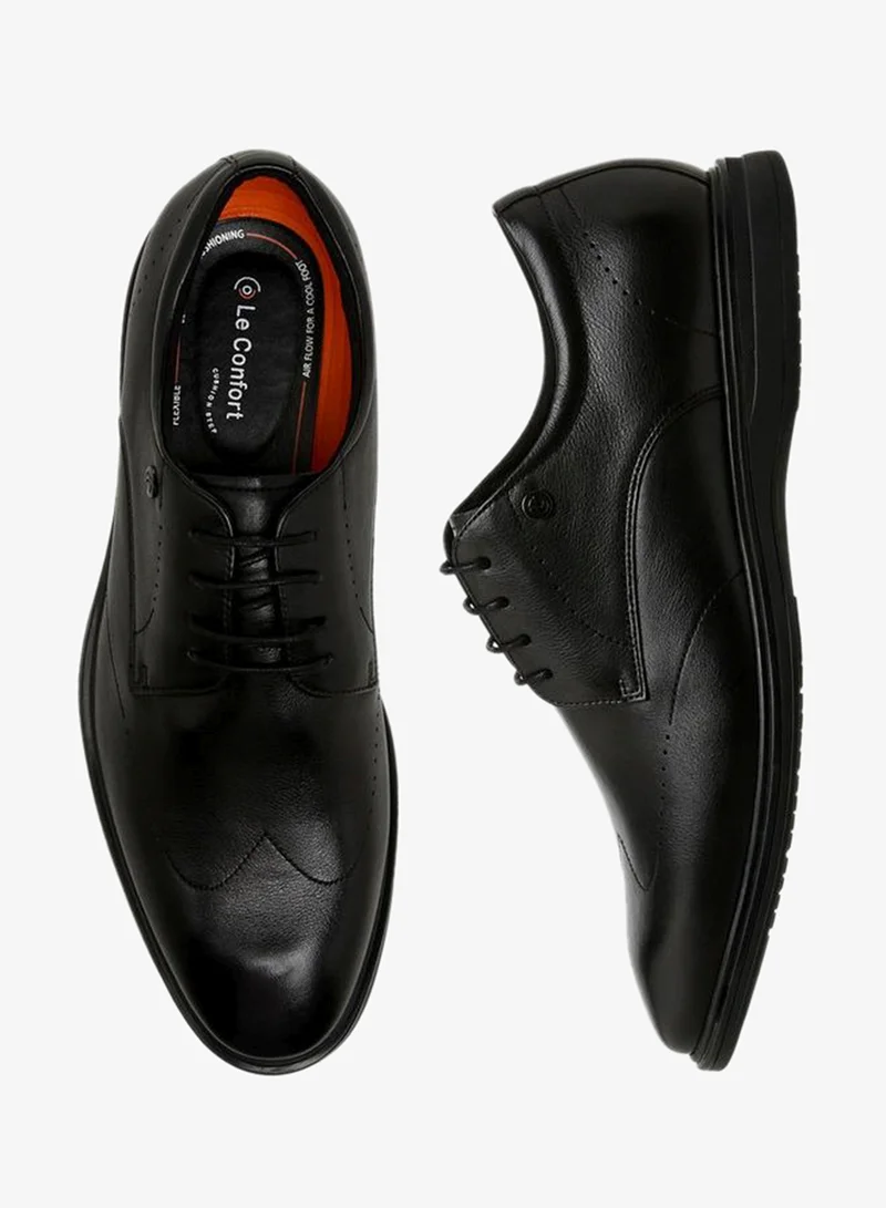 لو كونفورت أحذية ديربي جلد برباط للرجال