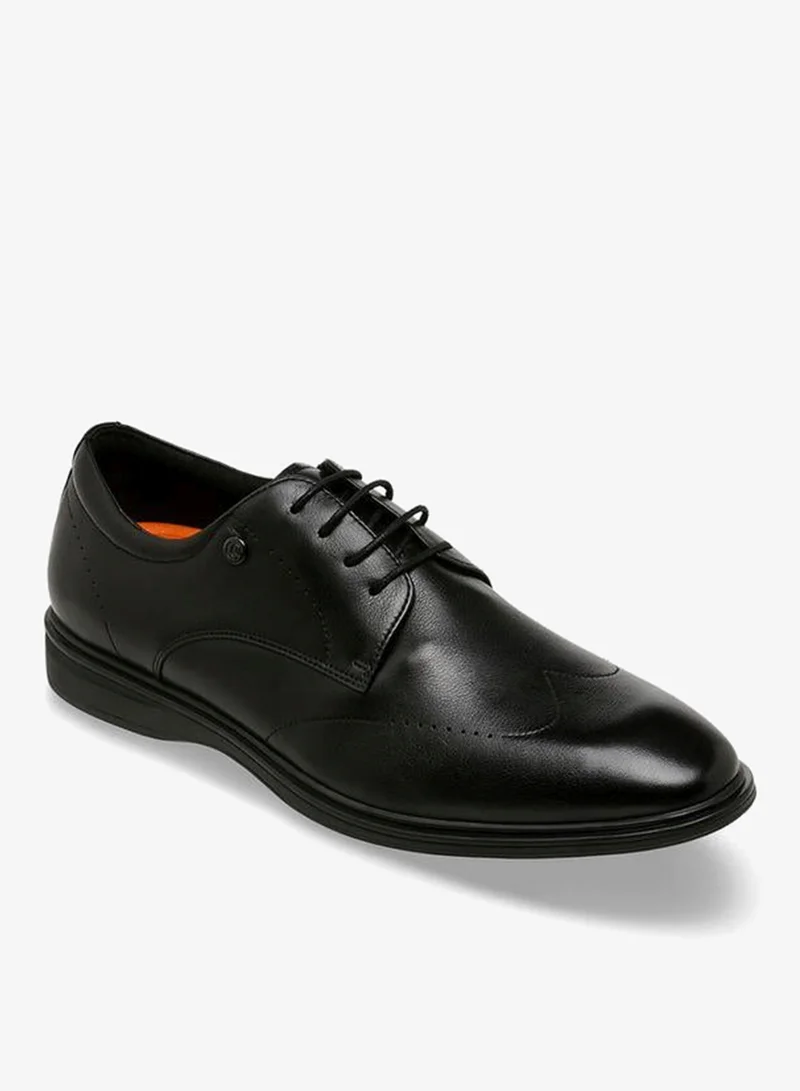 Le Confort BLACK Men Lace-Up Leather Derby Shoes for Men | Best Price UAE