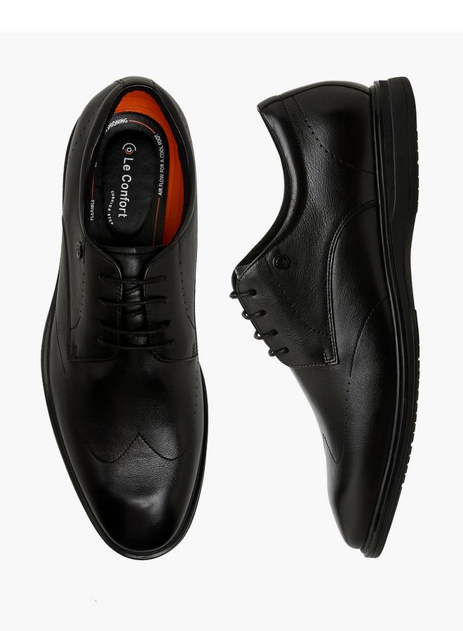Le Confort Men Lace-Up Leather Derby Shoes - Image 1
