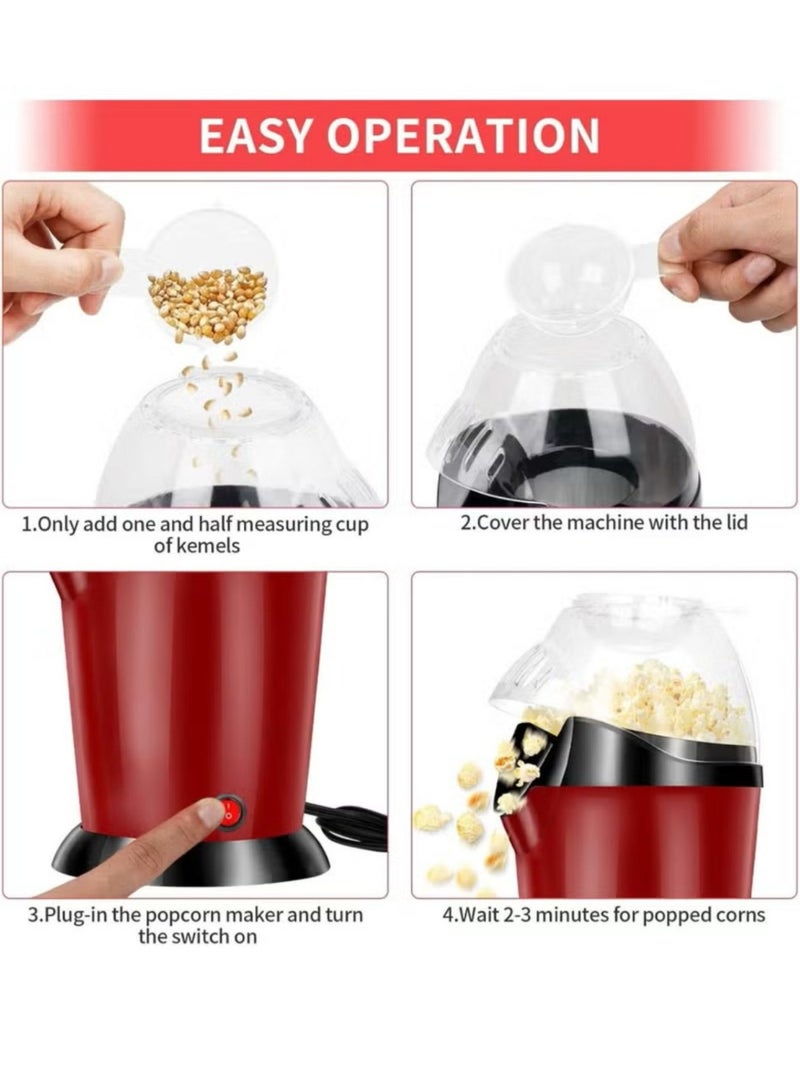 Denx Healthy 1100W hot air popcorn maker without oil DX2089 - Image 4