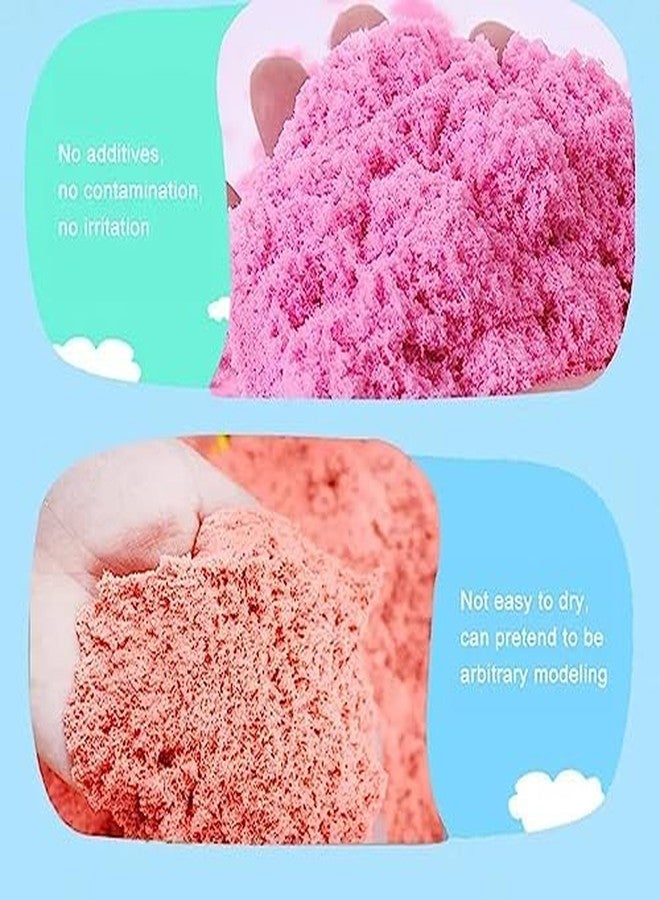 Firstly Traders Play Sand for Kids Sand Pit Kit with 800g Mouldable Sand,4 Sand Moulds & 3 Sand Tools, Sand Toys for Toddlers Age 3-5 - Image 3