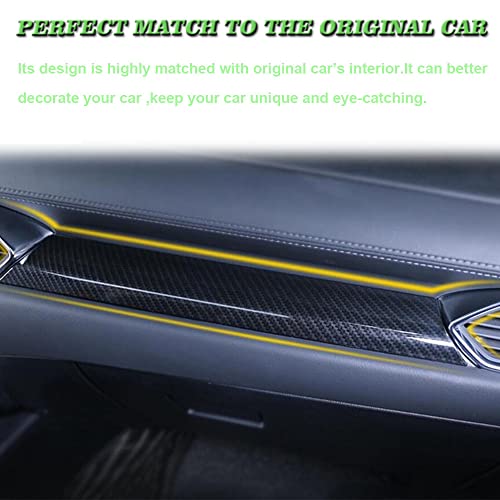 BOYOUS 3PCS ABS Carbon Fiber Center Console Dash Board Panel Trim Interior Decoration Frame Instrument Cover Accessories for Mazda CX-5 2017 2018 2019 2020 2021 2023 2024 (Carbon Fiber) - Image 3