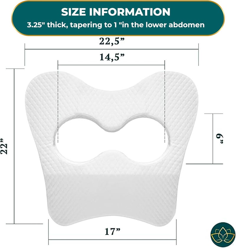 Easy Spa Medical Breast Pillow for Women - Wedge Cushion for Post-Surgery Support, Prone Pillow for After Breast Surgery - Medical Breast Cushion for Prone Therapy & Pain Relief - Bust Sizes(AA-C) - Image 2