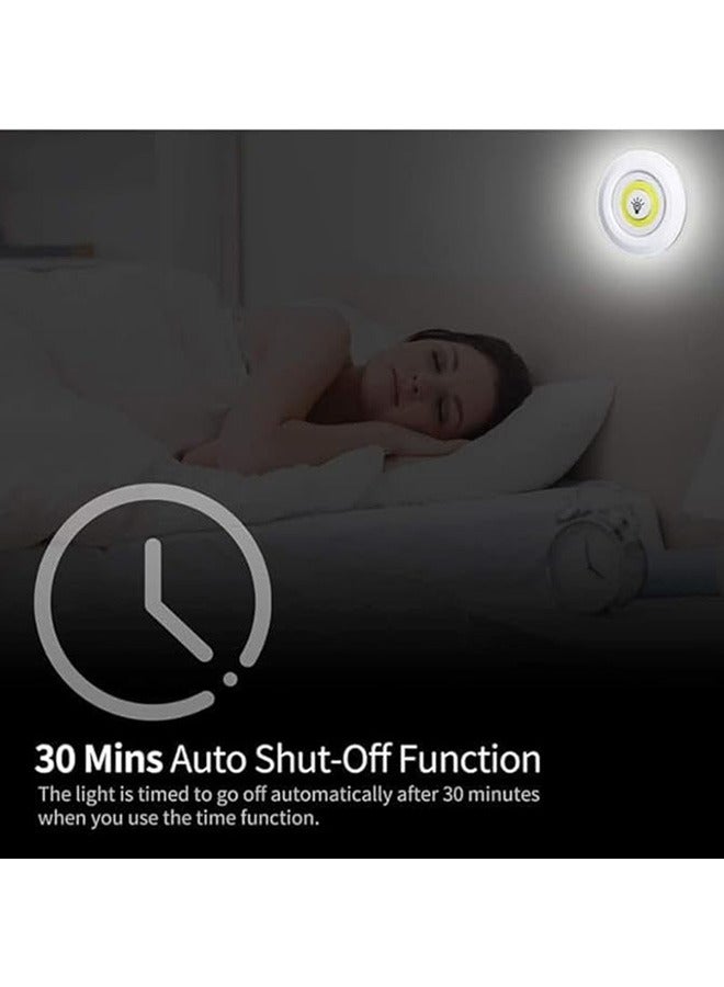 3 Pack Wireless Under Cabinet Night Lamp with Remote Control, Brightness Adjustable, Dimmable, Touch Sensor, Battery Powered, LED Lighting for Wall, Cabinet, Kitchen  Home Use - Image 4