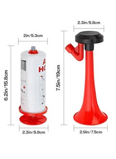 Festive Gallery Loud Air Horn, Chazcool Handheld Air Horn Loud Noise Maker Safety Boat Car Sports Events Bear Handheld Air Pump Horn Loud Safety Reusable Horn for Boats  - Image 2
