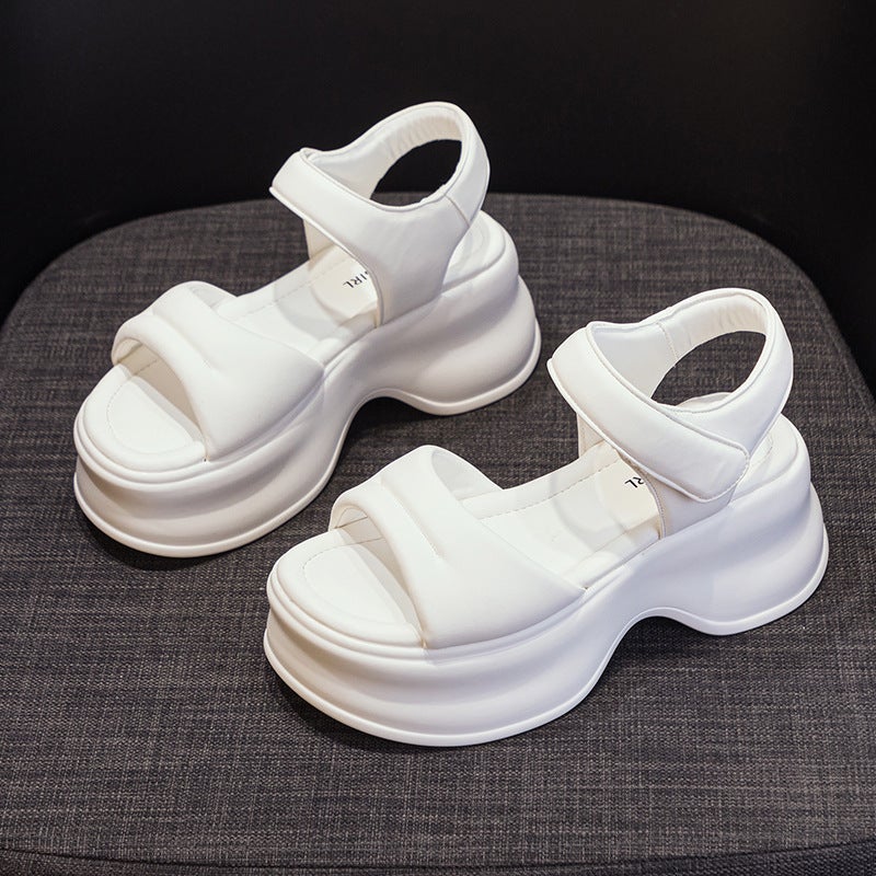 Thick-Soled Sandals for Women 2026 Summer New Style Fashionable Casual Versatile Sports High-End Sandals for Female Students - Image 4