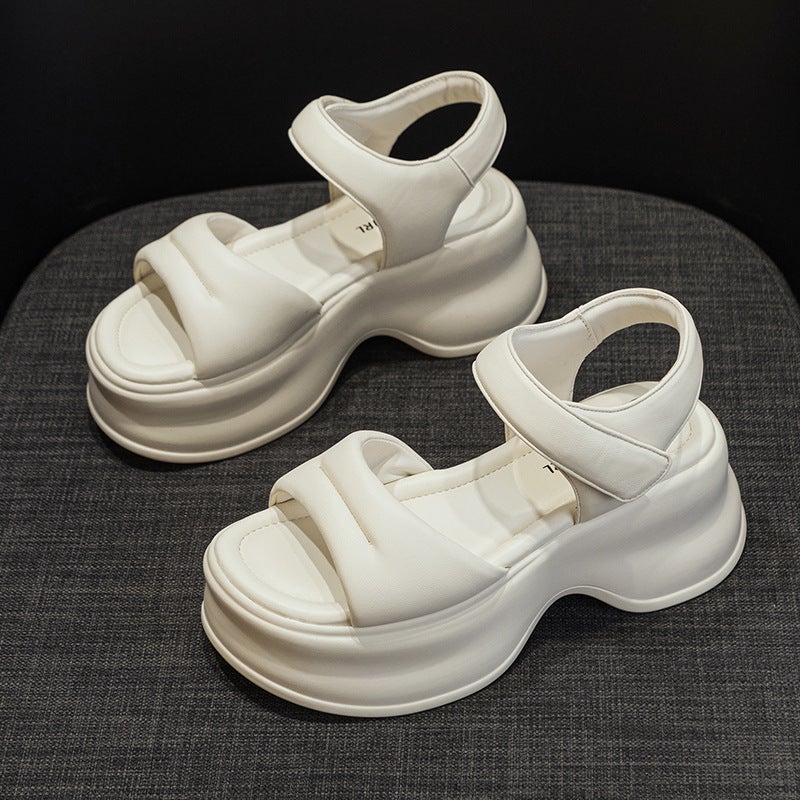 Thick-Soled Sandals for Women 2026 Summer New Style Fashionable Casual Versatile Sports High-End Sandals for Female Students - Image 2