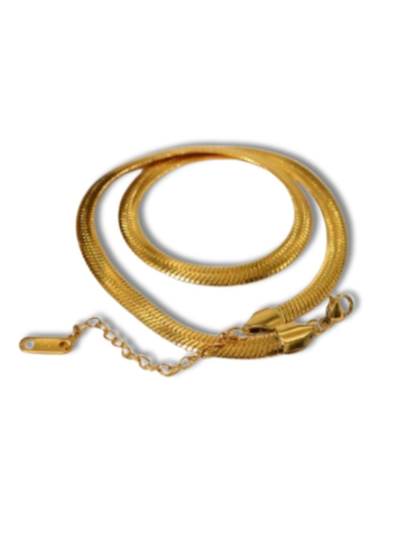 Soko Mesh 18K Divine Elegance Jewelry - Opulent Snake Chain Necklace, Radiating Timeless Elegance for Women, an Ideal Gift for Every Occasion  - Image 1