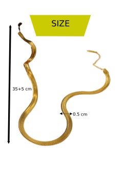 Soko Mesh 18K Divine Elegance Jewelry - Opulent Snake Chain Necklace, Radiating Timeless Elegance for Women, an Ideal Gift for Every Occasion  - Image 3