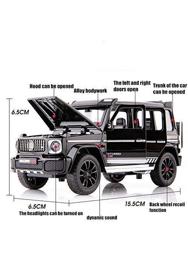 Sky Tech Sky Tech® Brabus 700 Mercedes-Benz AMG G63 Benz Model Car Gwagon 1:32 Exclusive Alloy Metal Pull Back Die-cast Car Diecast Metal Pullback Toy car with Openable Doors & Light Music【Colors as Per Stock】  - Image 4