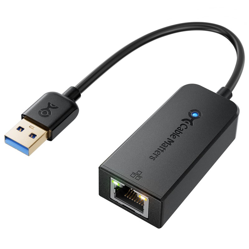 Cable Matters Plug & Play USB to Ethernet Adapter with PXE, MAC Address Clone Support (USB3.0 to Gigabit Network, Ethernet to USB Adapter for Laptop) Supporting 10/100/1000Mbps - Image 1