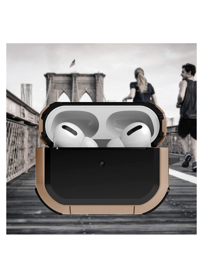 AirPods Pro Case Cover with Keychain Full Protective Shockproof Soft TPU Accessories Skin Compatible for Apple Airpods Pro Case for Women Men Girls Boys Front LED Visible - Image 2