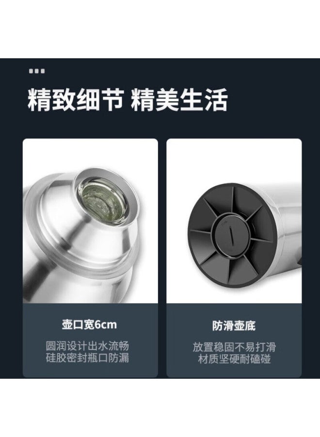 Tianxi Insulated Thermos, Household Hot Water Bottle, Large Capacity Warm Water Jug, Glass Inner Liner, Large Capacity Stainless Steel, 2l Gift