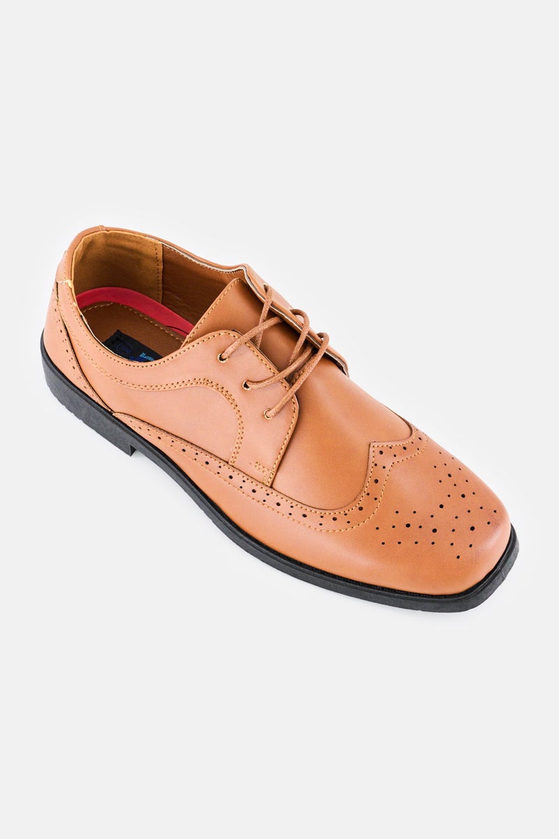 Josmo أحذية أكسفورد كاجوال للأطفال الأولاد، بني - Image 1