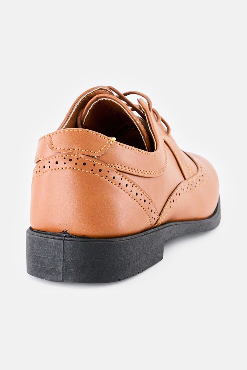 Josmo أحذية أكسفورد كاجوال للأطفال الأولاد، بني - Image 3