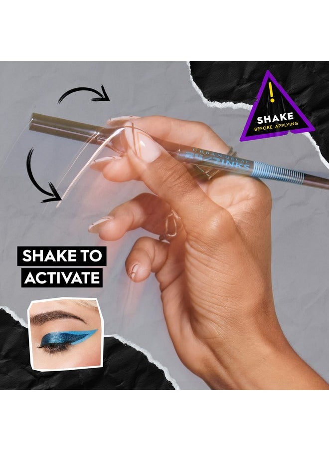Urban Decay - 24/7 Inks Liquid Eyeliner Pen Water Resistant Smudge Proof Up To 24Hr Wear Ergonomic Grip Vegan & Cruelty Free Zero (Matte Black Brush Tip) - Image 1